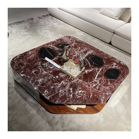 Bàn Trà Đá Marble Tối Giản Có Ngăn Kéo Hiện Đại
