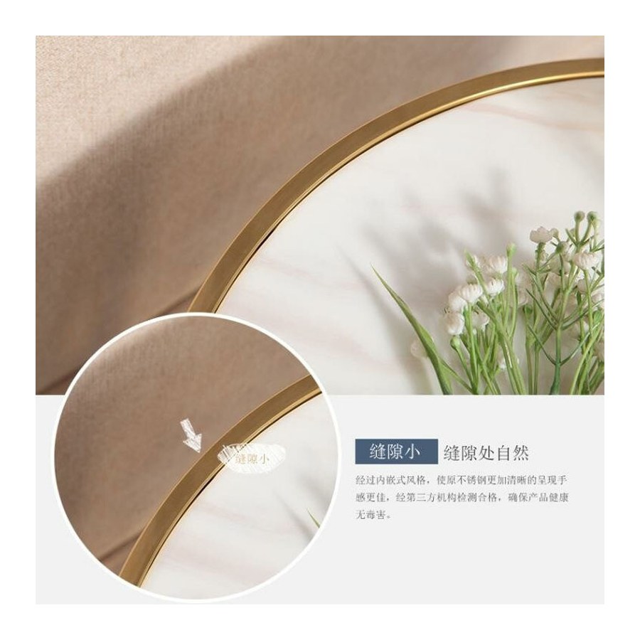 Bàn Trà Đá Marble Tròn Khung Inox Thiết Kế Tối Giản Bàn Trà Đá Marble Tròn Khung Inox Thiết Kế Tối Giản