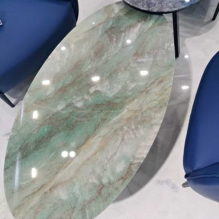 Bàn Trà Đá Marble Tự Nhiên Hình Dạng Bất Quy Tắc