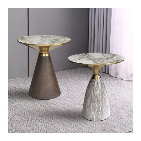 Bàn Trà Đá Tối Giản Ý Hiện Đại Có Khả Năng Xoay