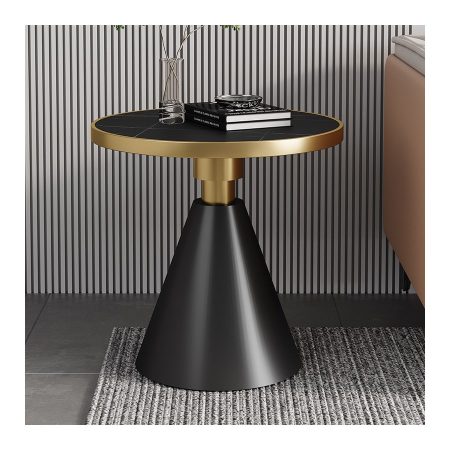 Bàn Trà Gập Đá Tối Giản Ý Khung Thép Carbon