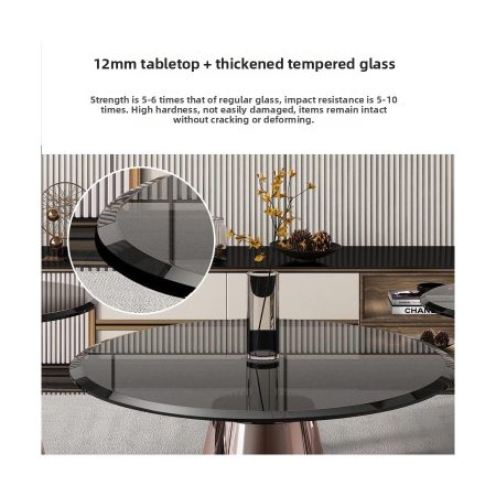 Bàn Trà Gấp Kính Chịu Lực Khung Inox Thiết Kế Tối Giản