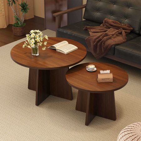 Bàn Trà Gỗ Công Nghiệp Đa Năng Phong Cách Wabi-sabi