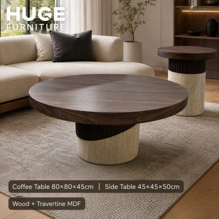 Bàn Trà Gỗ Công Nghiệp Hiện Đại Sang Trọng