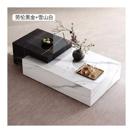 Bàn Trà Gỗ Đá Hiện Đại Kết Hợp Đặc Biệt