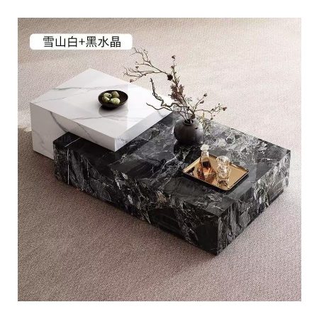 Bàn Trà Gỗ Đá Hiện Đại Kết Hợp Đặc Biệt