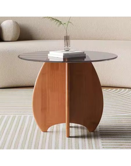 Bàn Trà Gỗ Đen Kính Cho Căn Hộ Nhỏ