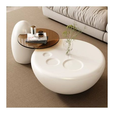 Bàn Trà Gỗ Kính Tối Giản Hiện Đại Có Tính Năng Mở Rộng