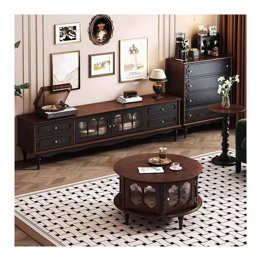 Bàn Trà Gỗ Óc Chó Thiết Kế Độc Đáo Màu Sắc Retro Bàn Trà Gỗ Óc Chó Thiết Kế Độc Đáo Màu Sắc Retro