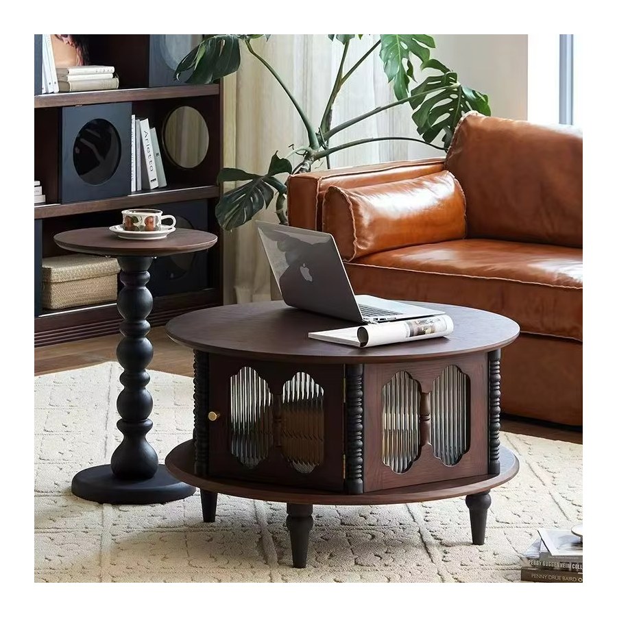 Bàn Trà Gỗ Óc Chó Thiết Kế Độc Đáo Màu Sắc Retro Bàn Trà Gỗ Óc Chó Thiết Kế Độc Đáo Màu Sắc Retro
