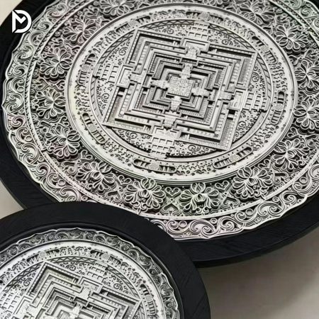 Bàn Trà Gỗ Tự Nhiên Đá Vi Mạch Điều Chỉnh Chiều Cao