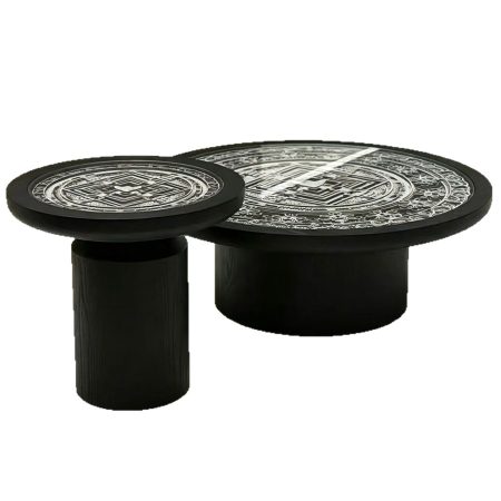 Bàn Trà Gỗ Tự Nhiên Đá Vi Mạch Điều Chỉnh Chiều Cao