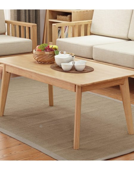 Bàn Trà Gỗ Tự Nhiên Hiện Đại Điều Chỉnh Cho Căn Hộ Nhỏ