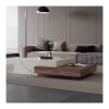 Bàn Trà Gỗ Walnut Mặt Đá Vân Marble Hiện Đại