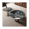 Bàn Trà Hiện Đại Đá Marble Khung Thép Sang Trọng