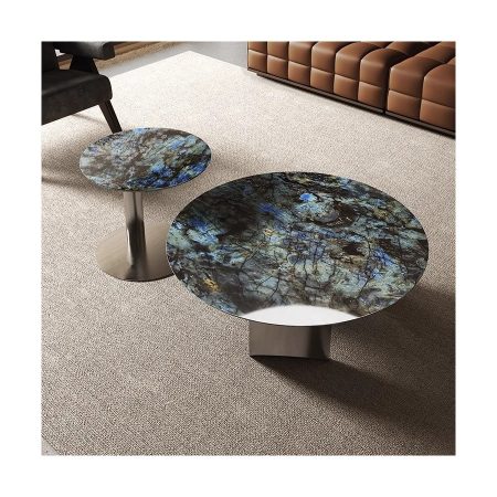 Bàn Trà Hiện Đại Đá Marble Khung Thép Sang Trọng