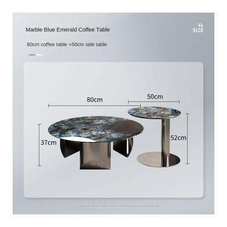 Bàn Trà Hiện Đại Đá Marble Khung Thép Sang Trọng