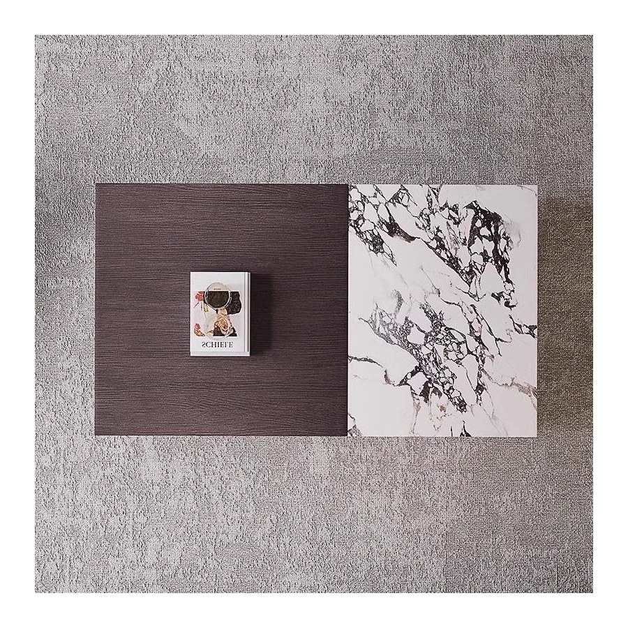 Bàn Trà Hiện Đại Đá Marble Màu Trắng Có Ngăn Kéo Bàn Trà Hiện Đại Đá Marble Màu Trắng Có Ngăn Kéo