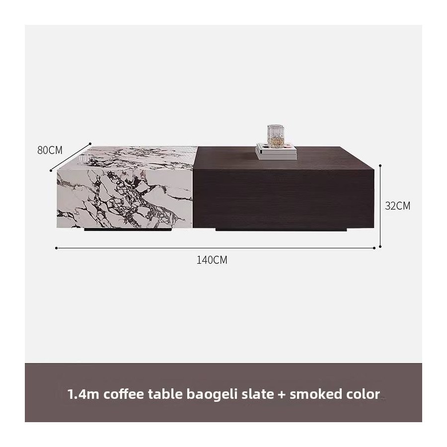 Bàn Trà Hiện Đại Đá Marble Màu Trắng Có Ngăn Kéo Bàn Trà Hiện Đại Đá Marble Màu Trắng Có Ngăn Kéo
