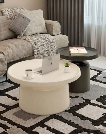Bàn Trà Hiện Đại Kim Loại, Nhỏ Gọn, Dễ Dàng Vệ Sinh