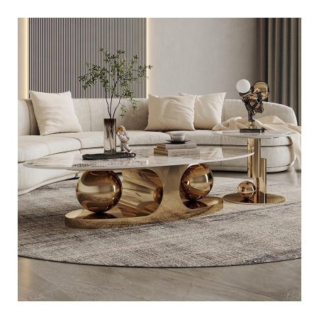 Bàn Trà Hình Oval Đá Ý Hiện Đại Dễ Dọn Dẹp Bàn Trà Hình Oval Đá Ý Hiện Đại Dễ Dọn Dẹp