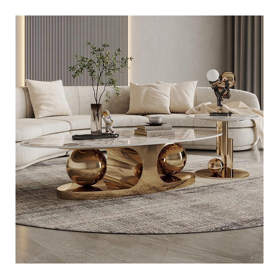 Bàn Trà Hình Oval Đá Ý Hiện Đại Dễ Dọn Dẹp Bàn Trà Hình Oval Đá Ý Hiện Đại Dễ Dọn Dẹp