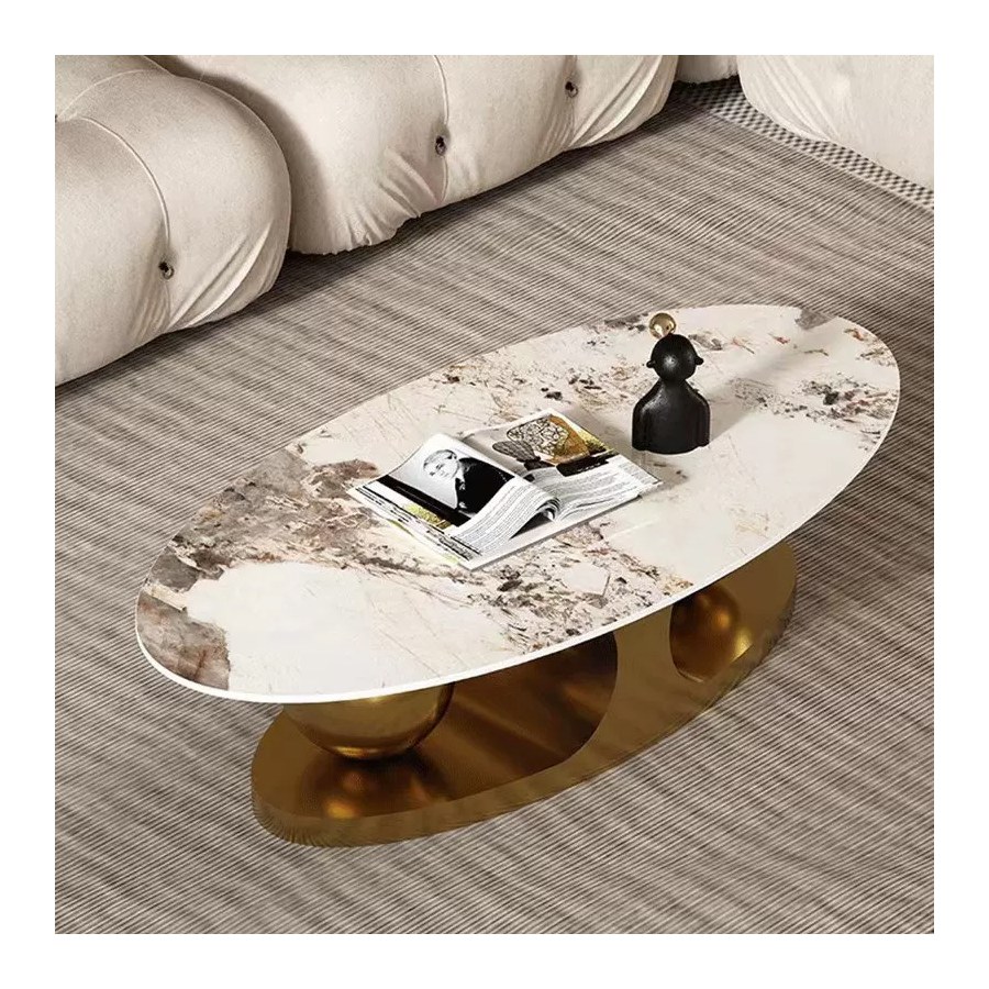 Bàn Trà Hình Oval Đá Ý Hiện Đại Dễ Dọn Dẹp Bàn Trà Hình Oval Đá Ý Hiện Đại Dễ Dọn Dẹp