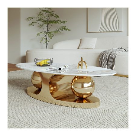 Bàn Trà Hình Oval Đá Ý Hiện Đại Dễ Dọn Dẹp Bàn Trà Hình Oval Đá Ý Hiện Đại Dễ Dọn Dẹp