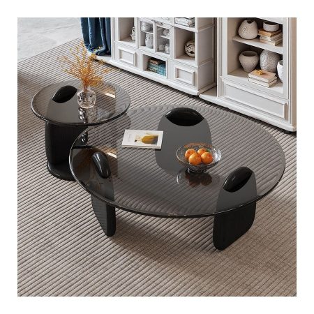 Bàn Trà Kính Hiện Đại Điều Chỉnh Được Cho Phòng Khách