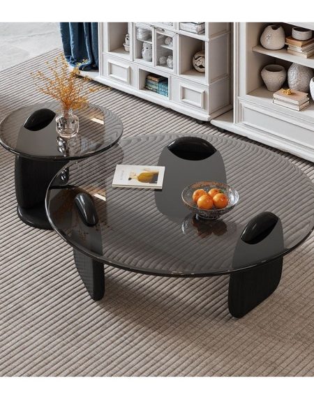 Bàn Trà Kính Hiện Đại Điều Chỉnh Được Cho Phòng Khách