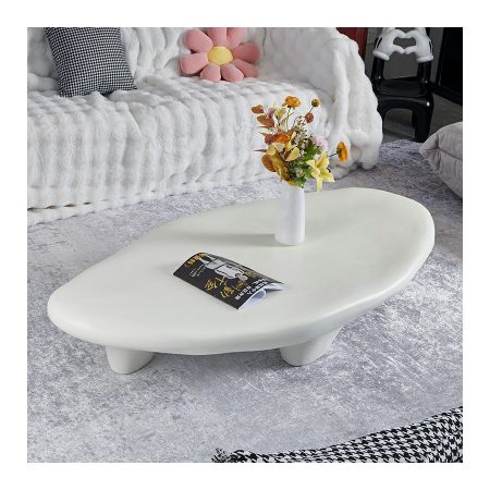 Bàn Trà Kính Tối Giản Hình Đám Mây Cho Căn Hộ Nhỏ