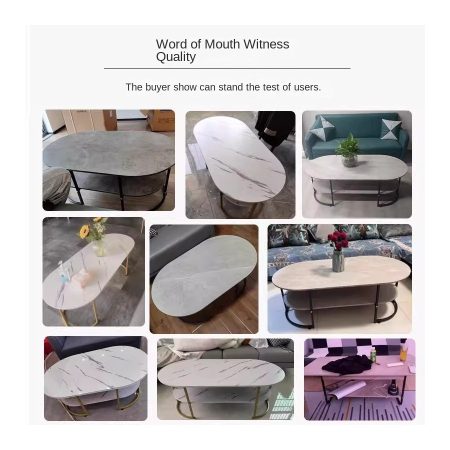 Bàn Trà Oval Hiện Đại Đa Chức Năng Cho Phòng Khách