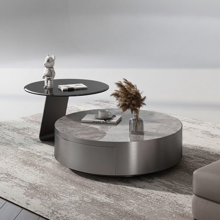 Bàn Trà Tối Giản Bằng Đá Với Ngăn Kéo Bàn Trà Tối Giản Bằng Đá Với Ngăn Kéo