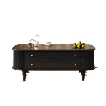 Bàn Trà Vintage Gỗ Tự Nhiên Có Ngăn Kéo