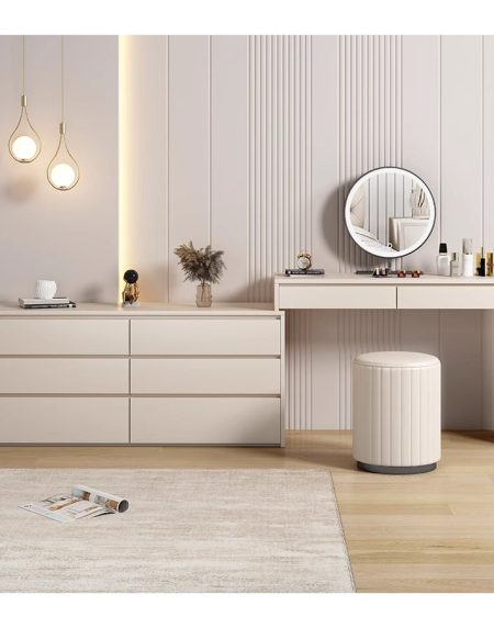 Bàn Trang Điểm Cao Cấp Gỗ Công Nghiệp Có Gương Đèn LED