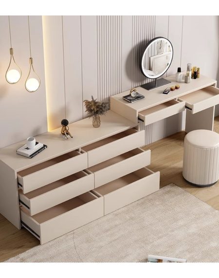 Bàn Trang Điểm Cao Cấp Gỗ Công Nghiệp Có Gương Đèn LED Bàn Trang Điểm Cao Cấp Gỗ Công Nghiệp Có Gương Đèn LED