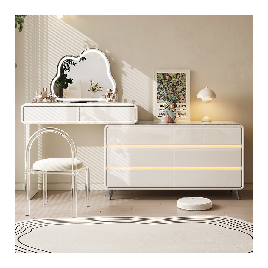 Bàn Trang Điểm Cao Cấp Gỗ Công Nghiệp Có Gương Đèn LED Bàn Trang Điểm Cao Cấp Gỗ Công Nghiệp Có Gương Đèn LED