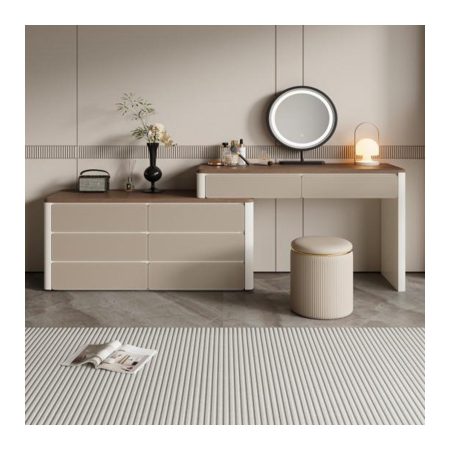 Bàn Trang Điểm Đa Năng Gỗ Công Nghiệp MDF Có Đèn