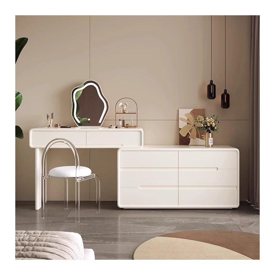 Bàn Trang Điểm Gỗ Công Nghiệp 8 Ngăn Đứng Màu Trắng Bàn Trang Điểm Gỗ Công Nghiệp 8 Ngăn Đứng Màu Trắng