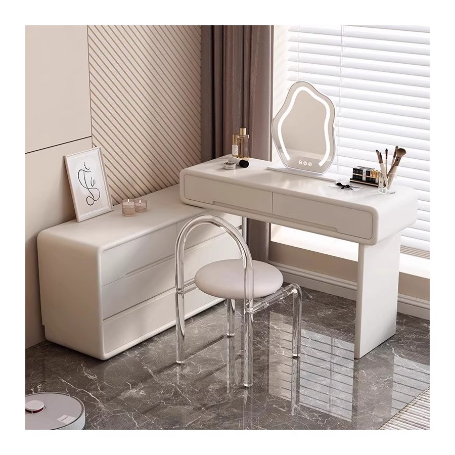 Bàn Trang Điểm Gỗ Công Nghiệp 8 Ngăn Đứng Màu Trắng Bàn Trang Điểm Gỗ Công Nghiệp 8 Ngăn Đứng Màu Trắng
