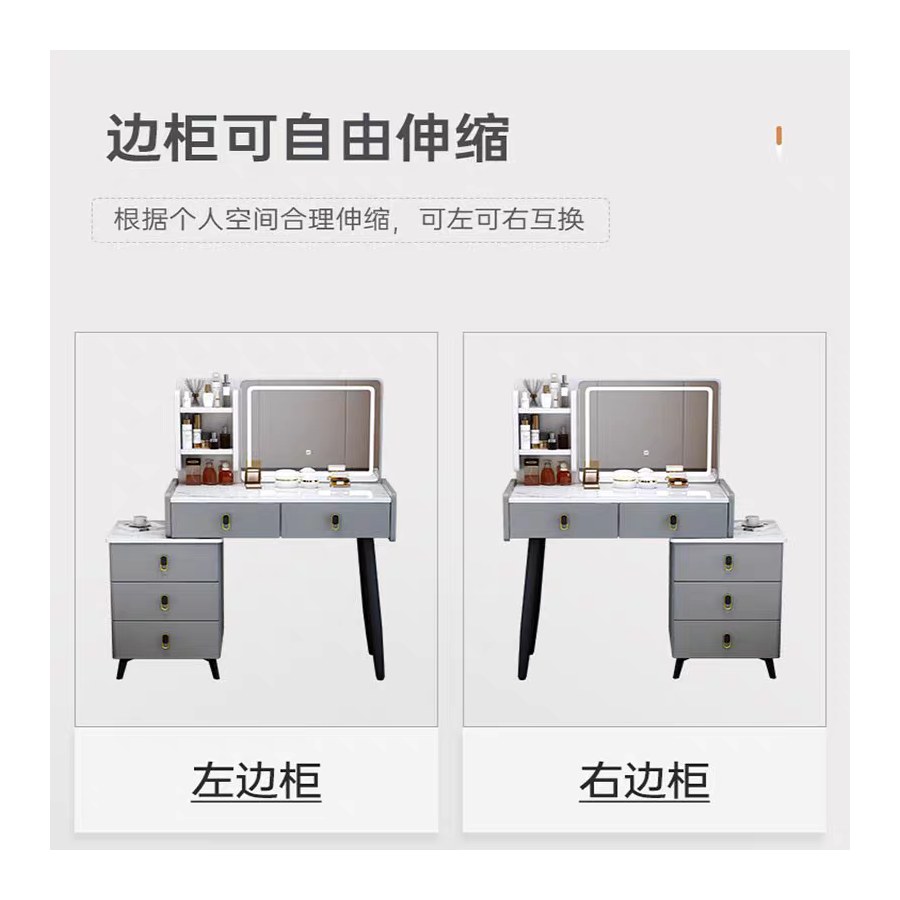 Bàn Trang Điểm Gỗ Công Nghiệp Hiện Đại Có Gương Chiếu Sáng Bàn Trang Điểm Gỗ Công Nghiệp Hiện Đại Có Gương Chiếu Sáng