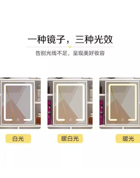 Bàn Trang Điểm Gỗ MDF Chắc Chắn Có Gương Led