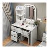 Bàn Trang Điểm Gỗ MDF Hiện Đại Có Gương Đèn LED