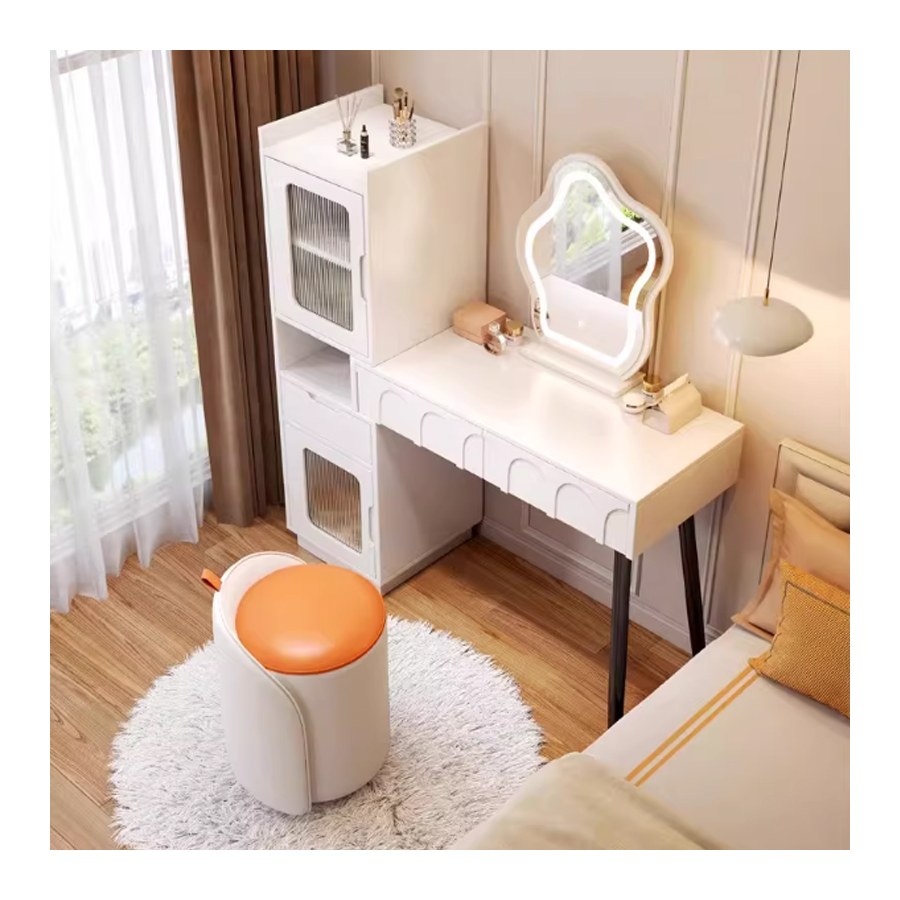 Bàn Trang Điểm Gỗ MDF Hiện Đại Có Gương Led Bàn Trang Điểm Gỗ MDF Hiện Đại Có Gương Led