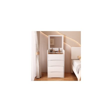 Bàn Trang Điểm Gỗ Thông Hiện Đại Có Gương Và Đèn
