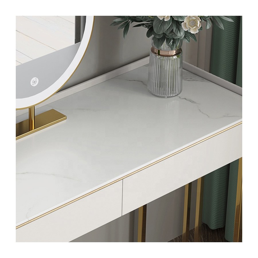 Bàn Trang Điểm Gỗ Tự Nhiên Cao Cấp Có Gương Đèn LED Bàn Trang Điểm Gỗ Tự Nhiên Cao Cấp Có Gương Đèn LED