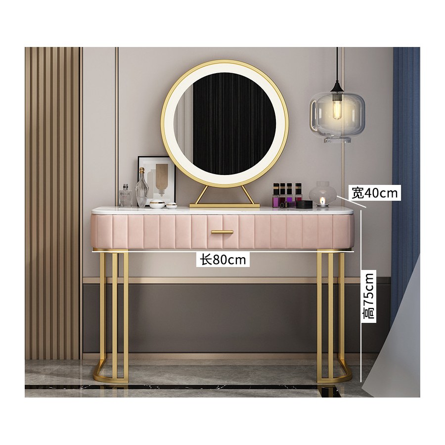 Bàn Trang Điểm Gỗ Tự Nhiên Có Gương Đèn LED Bàn Trang Điểm Gỗ Tự Nhiên Có Gương Đèn LED
