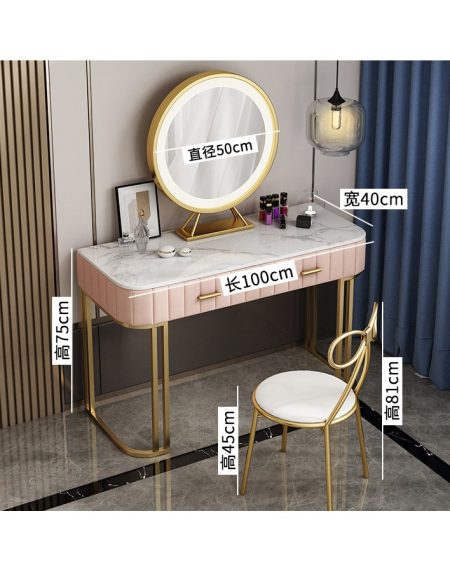 Bàn Trang Điểm Gỗ Tự Nhiên Có Gương Đèn LED Bàn Trang Điểm Gỗ Tự Nhiên Có Gương Đèn LED