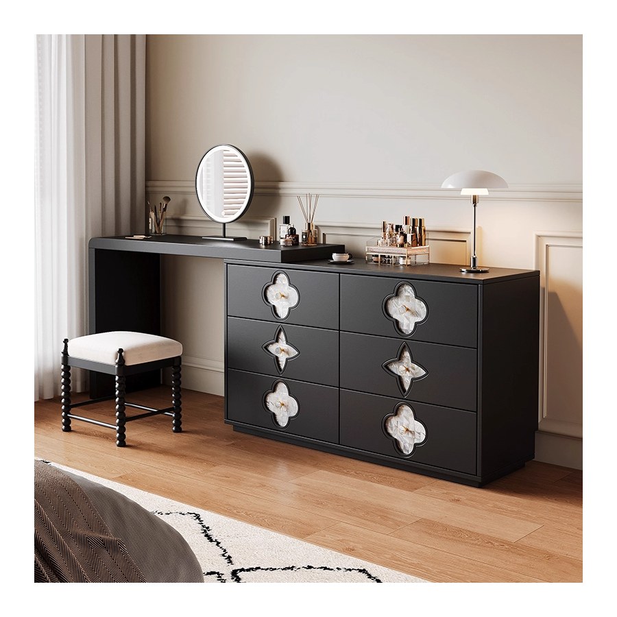 Bàn Trang Điểm Gỗ Tự Nhiên Hiện Đại Có Đèn Bàn Trang Điểm Gỗ Tự Nhiên Hiện Đại Có Đèn