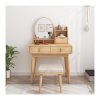 Bàn Trang Điểm Gỗ Tự Nhiên Hiện Đại Có Đèn & Gương Bàn Trang Điểm Gỗ Tự Nhiên Hiện Đại Có Đèn & Gương